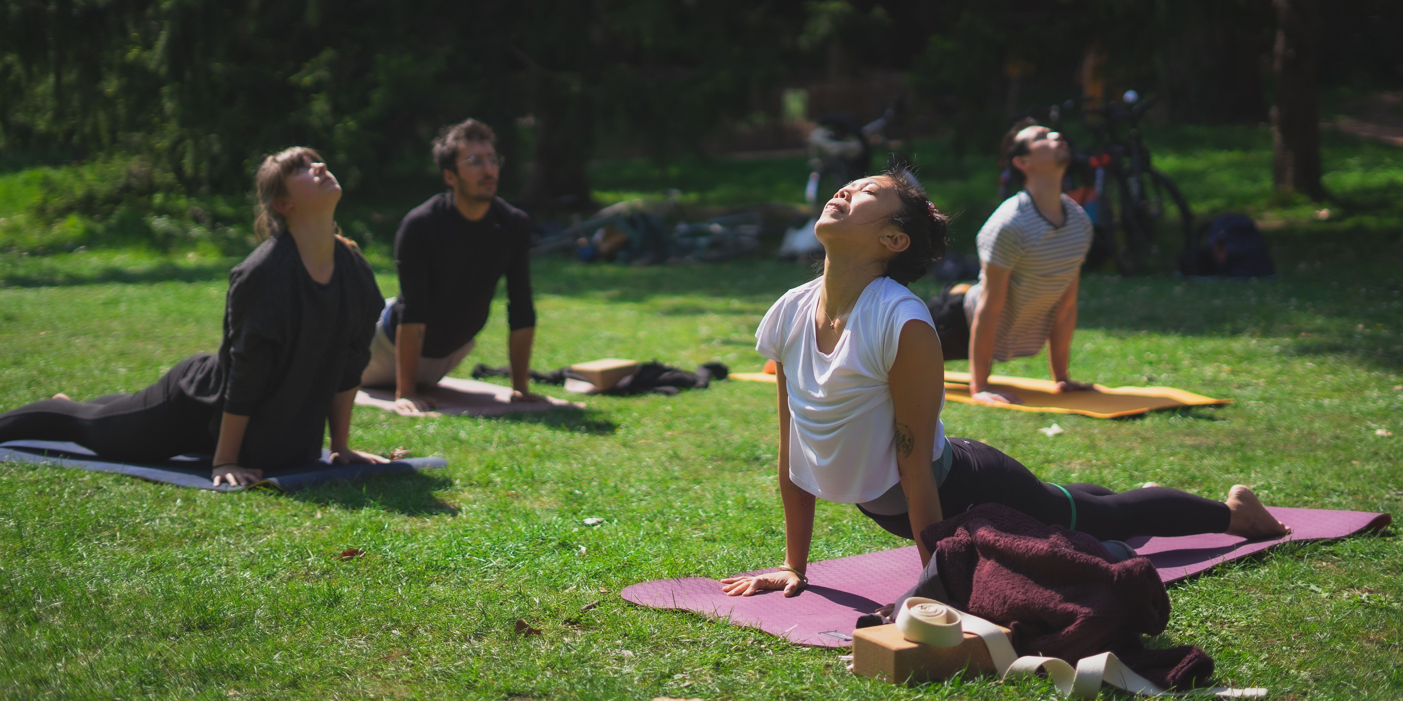 yoga au parc de la tete d'or